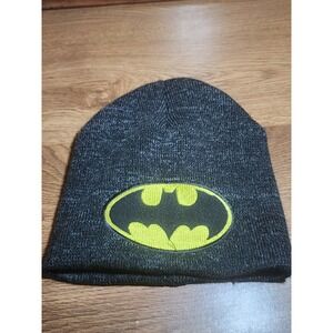Batman Beanie Hat Kids Size 2t-5t Black Knitted